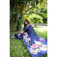 Exclusive Women's Faux Tussar Floral Saree With Blouse Piece