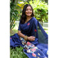 Exclusive Women's Faux Tussar Floral Saree With Blouse Piece