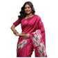 Exclusive Women's Faux Tussar Floral Saree With Blouse Piece