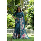 Exclusive Women's Faux Tussar Floral Saree With Blouse Piece