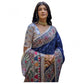 Gracious Women's Faux Tussar Geometric Print Saree With Blouse Piece