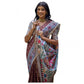 Gracious Women's Faux Tussar Geometric Print Saree With Blouse Piece