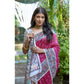 Gracious Women's Faux Tussar Geometric Print Saree With Blouse Piece