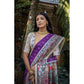 Gracious Women's Faux Tussar Geometric Print Saree With Blouse Piece