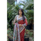 Gracious Women's Faux Tussar Geometric Print Saree With Blouse Piece
