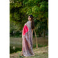 Gracious Women's Faux Tussar Geometric Print Saree With Blouse Piece