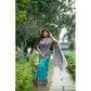Gracious Women's Faux Tussar Geometric Print Saree With Blouse Piece