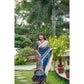 Gracious Women's Faux Tussar Geometric Print Saree With Blouse Piece