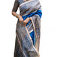 Gracious Women's Faux Tussar Geometric Print Saree With Blouse Piece