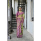 Charming Women's Faux Tussar Ikat Saree With Blouse Piece