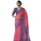 Charming Women's Faux Tussar Ikat Saree With Blouse Piece