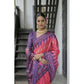 Charming Women's Faux Tussar Ikat Saree With Blouse Piece
