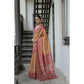 Charming Women's Faux Tussar Ikat Saree With Blouse Piece