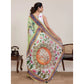 Superior Women's Linen Floral Printed Saree With Blouse Piece