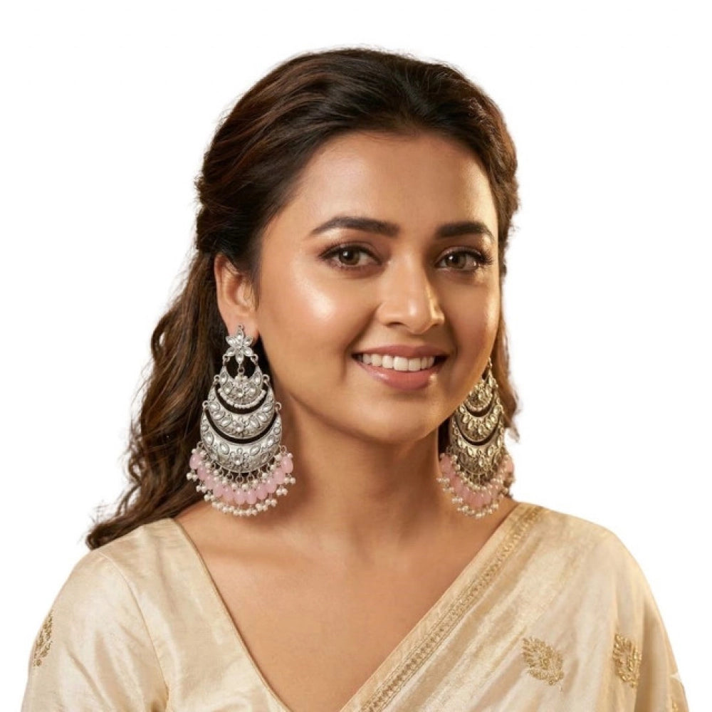 Modish Women's Zinc Alloy Gold Plated Chandbali Earrings