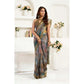 Sassy Women's Faux Linen Printed Ready to wear Saree With Blouse Piece
