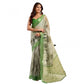 Sassy Women's Faux Linen Printed Ready to wear Saree With Blouse Piece