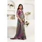 Sassy Women's Faux Linen Printed Ready to wear Saree With Blouse Piece