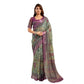 Sassy Women's Faux Linen Printed Ready to wear Saree With Blouse Piece