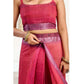 Sassy Women's Faux Linen Floral Print Ready to wear Saree With Blouse Piece