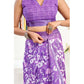 Sassy Women's Faux Linen Floral Print Ready to wear Saree With Blouse Piece
