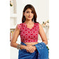 Sassy Women's Faux Linen Floral Print Ready to wear Saree With Blouse Piece