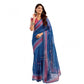 Sassy Women's Faux Linen Floral Print Ready to wear Saree With Blouse Piece