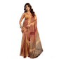 Sassy Women's Faux Linen Geometric Print Ready to wear Saree With Blouse Piece