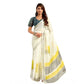 Sassy Women's Faux Linen Floral Print Ready to wear Saree With Blouse Piece