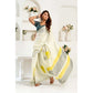 Sassy Women's Faux Linen Floral Print Ready to wear Saree With Blouse Piece