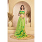 Feminine Women's Faux Linen Floral Print Ready to wear Saree With Blouse Piece