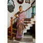Admirable Women's Silk Blend Booti Work Ready to wear Saree With Blouse Piece