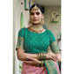 Admirable Women's Silk Blend Booti Work Ready to wear Saree With Blouse Piece