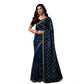 Delicate Women's Net Sequence Saree With Blouse Piece