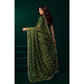 Delicate Women's Net Sequence Saree With Blouse Piece
