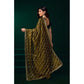 Delicate Women's Net Sequence Saree With Blouse Piece