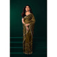 Delicate Women's Net Sequence Saree With Blouse Piece