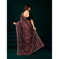 Delicate Women's Net Sequence Saree With Blouse Piece