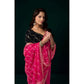 Delicate Women's Net Sequence Saree With Blouse Piece