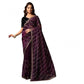 Delicate Women's Net Sequence Saree With Blouse Piece