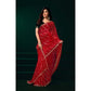 Delicate Women's Net Sequence Saree With Blouse Piece