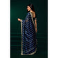 Delicate Women's Net Sequence Saree With Blouse Piece