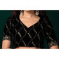 Delicate Women's Net Sequence Saree With Blouse Piece