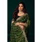 Delicate Women's Net Sequence Saree With Blouse Piece