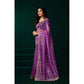 Delicate Women's Net Sequence Saree With Blouse Piece