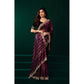 Delicate Women's Net Sequence Saree With Blouse Piece