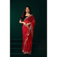 Delicate Women's Net Sequence Saree With Blouse Piece