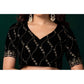 Delicate Women's Net Sequence Saree With Blouse Piece