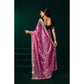 Delicate Women's Net Sequence Saree With Blouse Piece