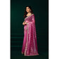 Delicate Women's Net Sequence Saree With Blouse Piece